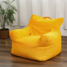 Puf Lazy de tela de algodón para sala de estar, sofás sin relleno, Tatami, sillas, envío directo