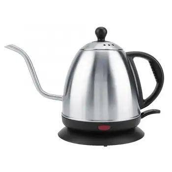 

1L Electric Gooseneck Kettle Fast Water Heating Boiling Dripper Pot EU Plug Stainless Steel