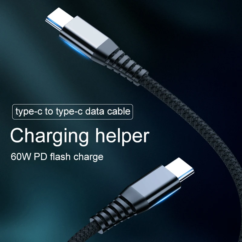 Type c To Type C Cable For Redmi K20 Pro Note10 Pro USB PD 60W QC 2