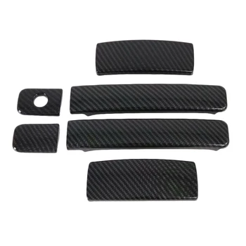 

Door Handle Cover Trims Carbon Fiber For Hyundai Grand Starex H-1 i800 2018 2019 2020 Chrome Trim Side Door Handle Bowl Cover