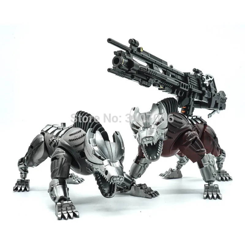 Робот визуальная игрушка VT01 из металлического сплава с замком и 2 собаками Перу