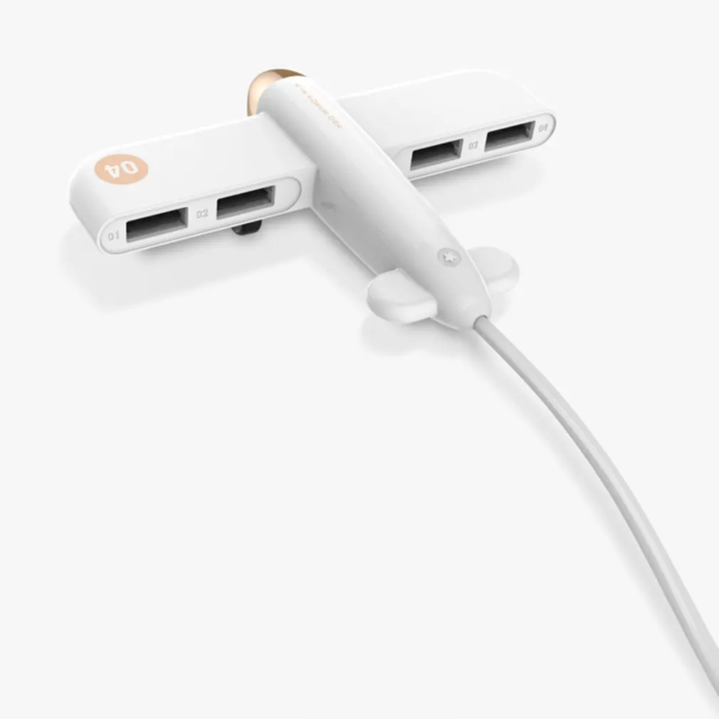 USB расширитель креативный самолет концентратор данных, один прицеп четыре делителя для передачи данных мобильного компьютера