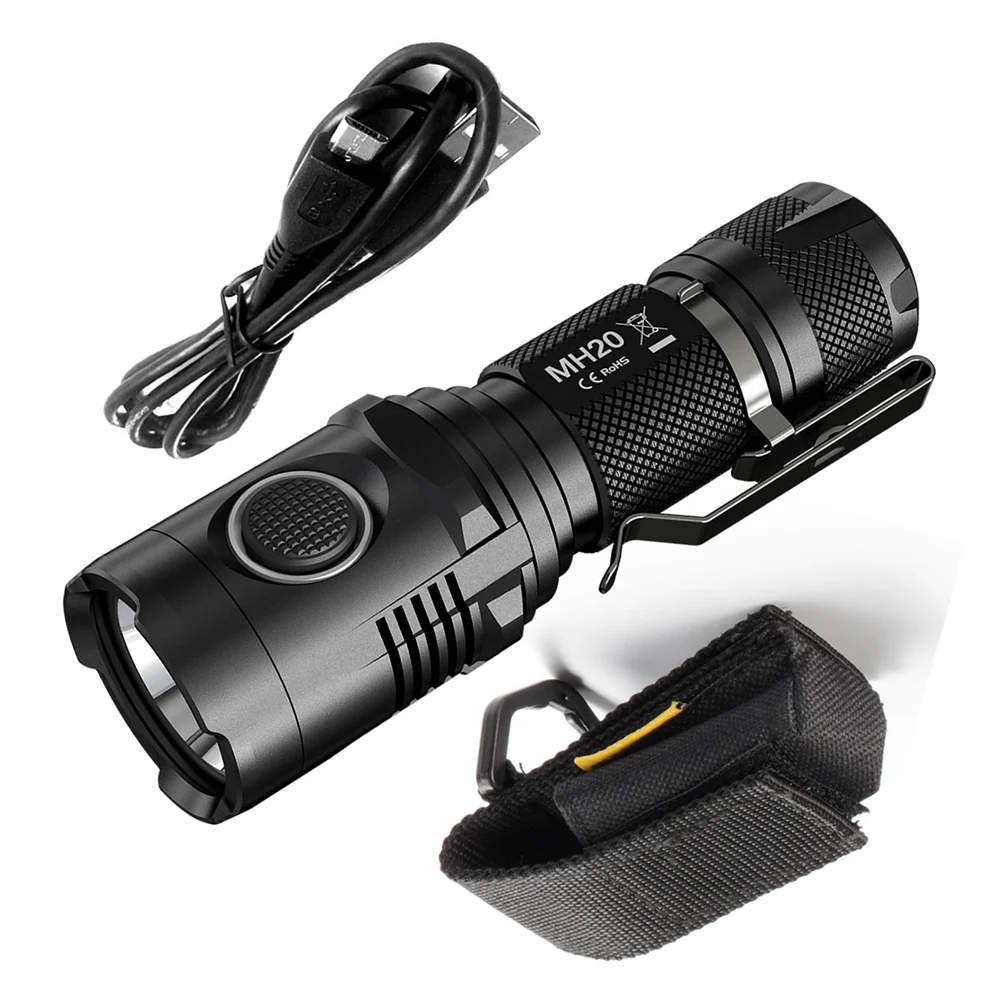 NITECORE MH20 USB Непосредственно Зарядка Flashilght CREE XM-L2 U2 max 1000 люмен луч бросок 220 м Открытый спортивный факел охотничьи фонари