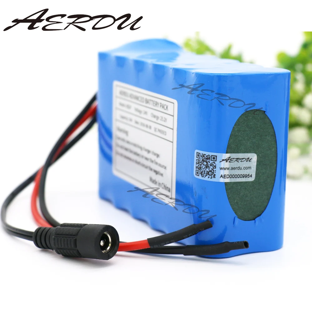 AERDU 6S2P 24V 5Ah 25,2 V литий-ионная аккумуляторная батарея литий-полимерные аккумуляторные батареи с длительным сроком службы мотор велосипеда, фара для электровелосипеда в скутер игрушки сверла и т. д. с BMS