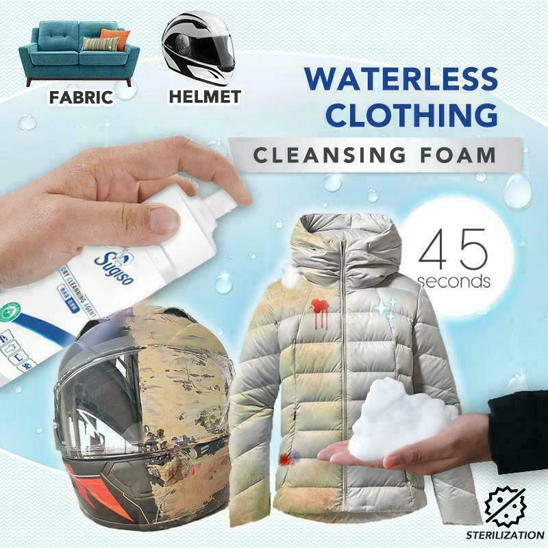 Waterless Clothing Cleansing Foam Clothes Coat Jacket Shoes Bags Cleansing Agent DC112