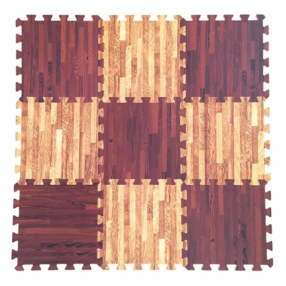 Kuulee 30x30x1 см Детские Разделение совместных Коврик-пазл древесины играть Ползучая восхождение игровой коврик-6 шт./компл