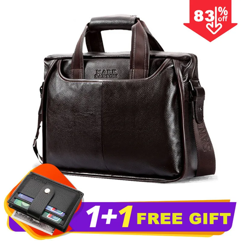 Pаспродажа 2019 новый модный мужской деловой портфель из воловьей кожи винтажная мужская сумка мессенджер из натуральной коровьей кожи Повседневная де...