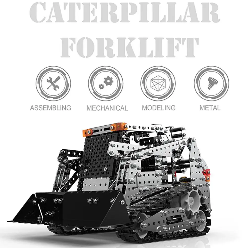 DIY строительные блоки из нержавеющей стали 2,4 г нержавеющая сталь дистанционное управление гусеничный самосвал строительные блоки для грузовиков для детей старше 3 лет