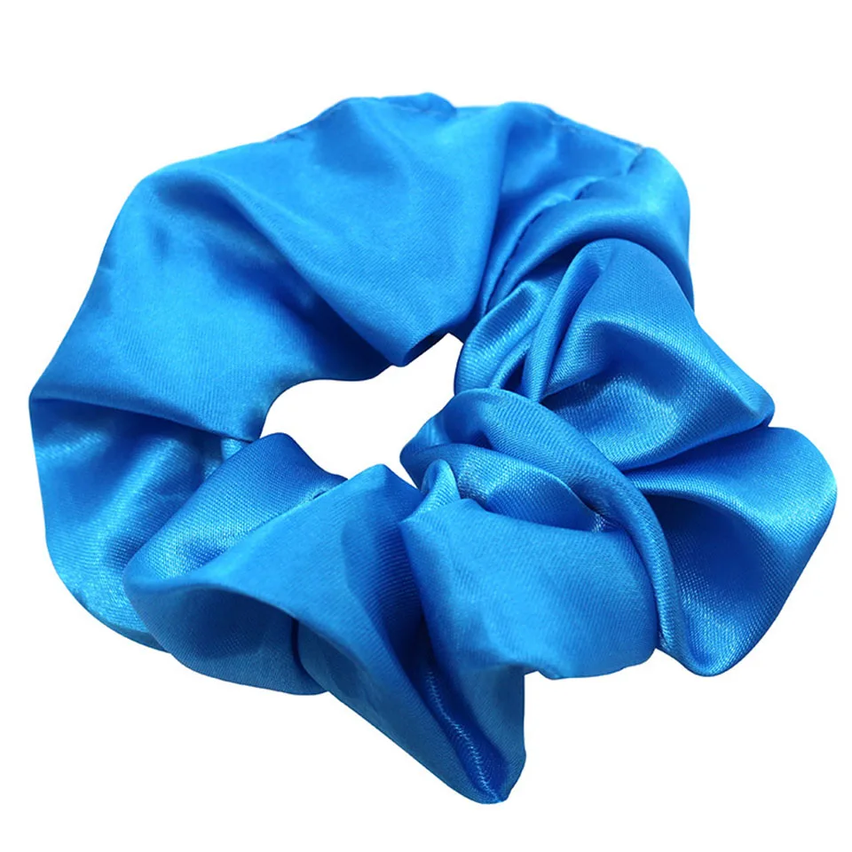 36 Colors Satin Silk Scrunchie For Women Girls Elastic Hair Bands Solid Ponytail Holder Headband Accessories Black Pink Purple pearl hair clip Hair Accessories