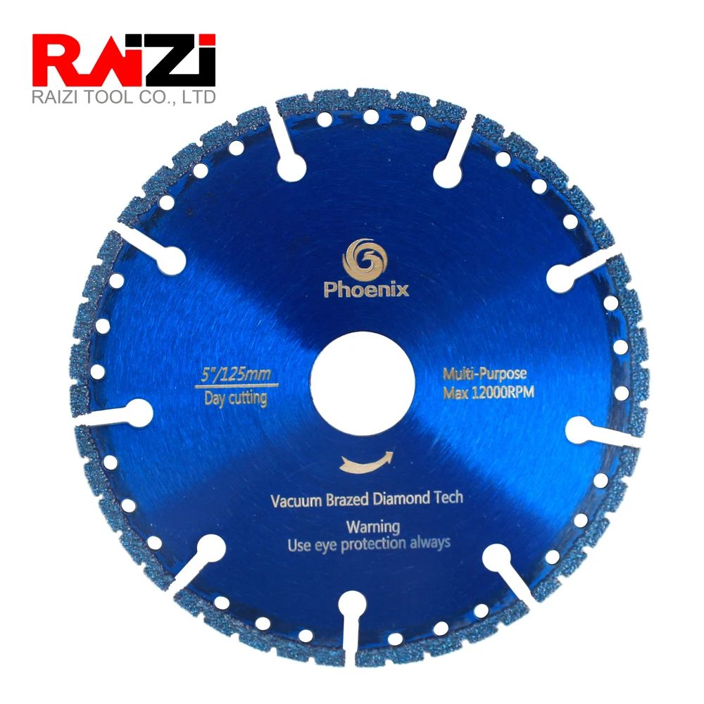 Vacuum Brazed Diamond Saw Blade Multi Purpose Cast Iron Steel Plastic Stone Cutting Dis (0)