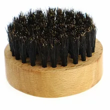 Щетка для чистки лица с щетиной кабана, мужские усы, борода, щетка для путешествий, Парикмахерская, круглая ручка