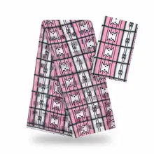 DF! Шелковая восковая ткань африканская ткань для платья Африканский шелк Анкара ткань высокого качества новейший атласный воск для одежды 3+ 3 года! J52618