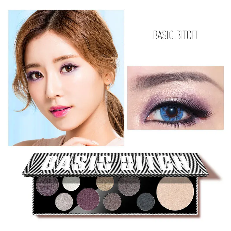 KAN Brand Shimmer & Glitter Eye Shadow Palette 9 Color Pigmented Powder Matte Eyeshadow Nude Purple Gray Black Eyeshadow KAN Brand Shimmer & Glitter Eye Shadow Palette 9 Color Pigmented Powder Matte Eyeshadow Nude Purple Gray Black Eyeshadow