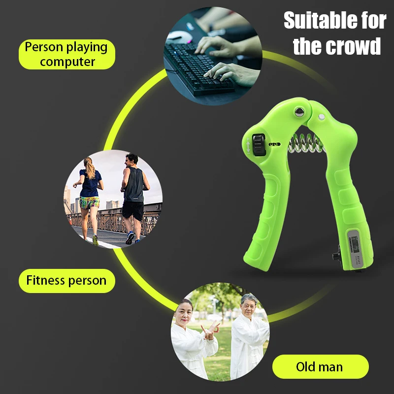 Adjustable Hand Grips Heavy Gripper Fitness Exerciser Grip Wrist Training Increase Strength Spring Finger Carpal Expander | Спорт и