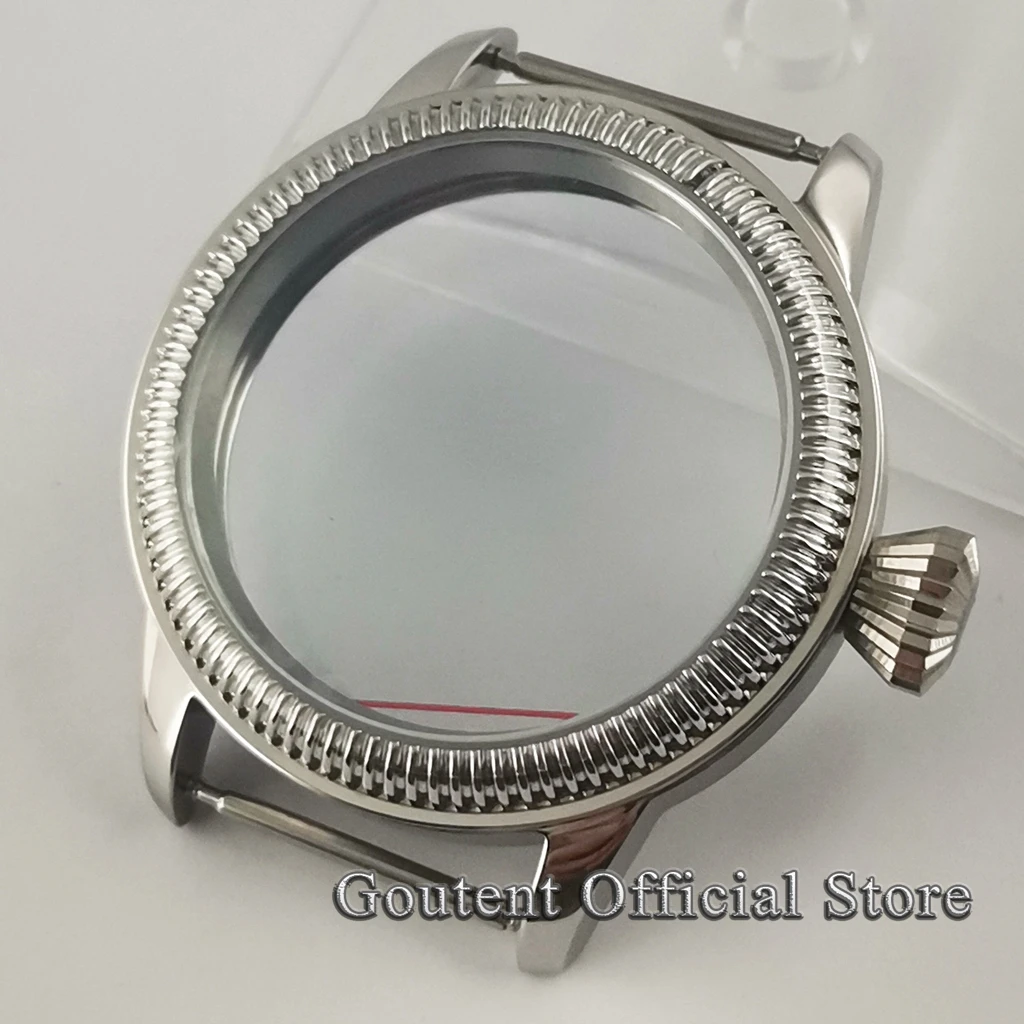 Goutent  ڵ ε ð ̽,  ̽, ETA 6497 6498 Seagull ST36 Ʈ ̽, ð ǰ, 44mm