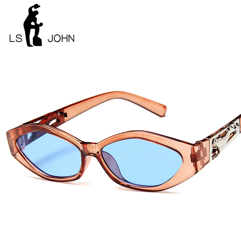 Овальные Солнцезащитные очки LS JOHN для женщин и мужчин винтажные маленькие