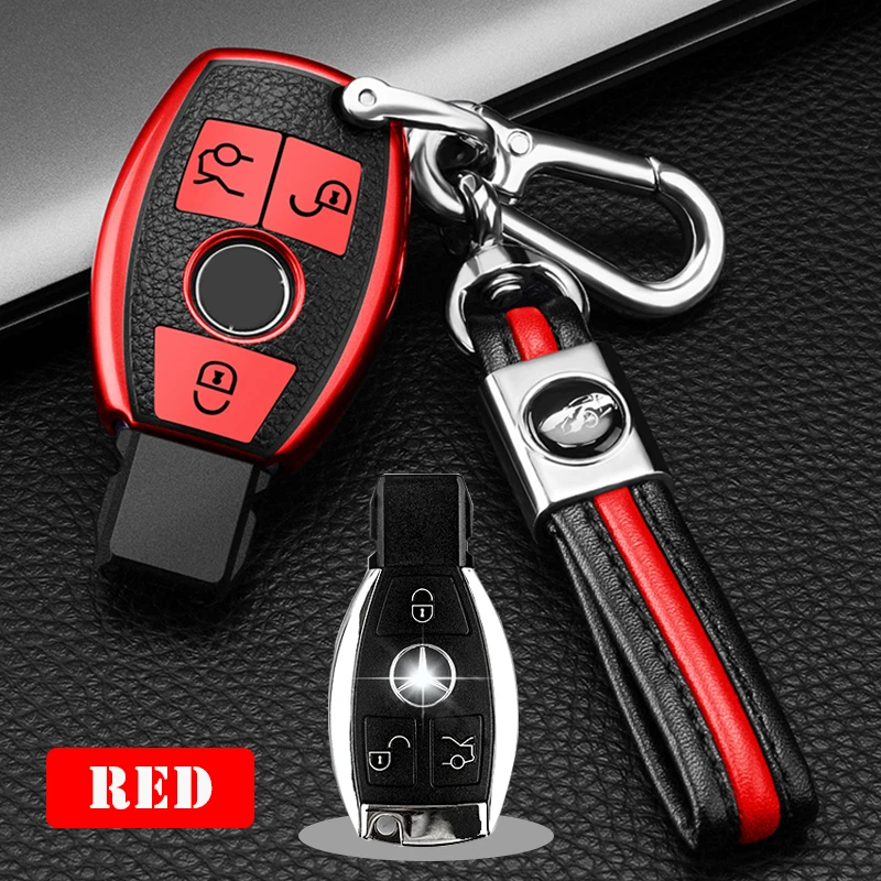 

soft TPU Car Key Case Cover Shell For Mercedes Benz AMG W203 210 211 124 202 204 205 212 176 463 C180 GLK300 CLS CLK CLA
