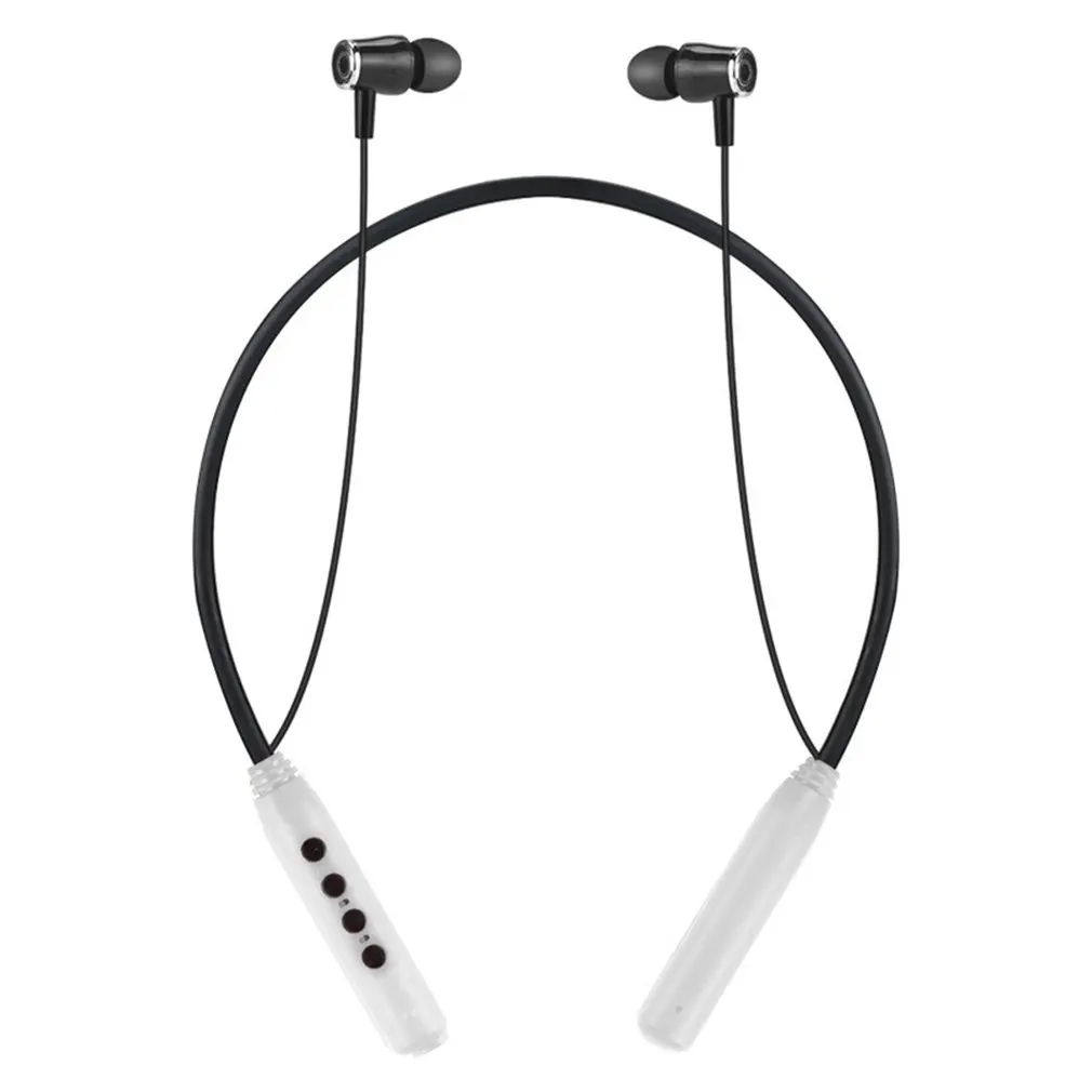Водонепроницаемые спортивные Bluetooth наушники MP3 плеер беспроводная гарнитура Шея висячая Встроенная 8 г 16 г 32 г карта памяти - Цвет: 16G white
