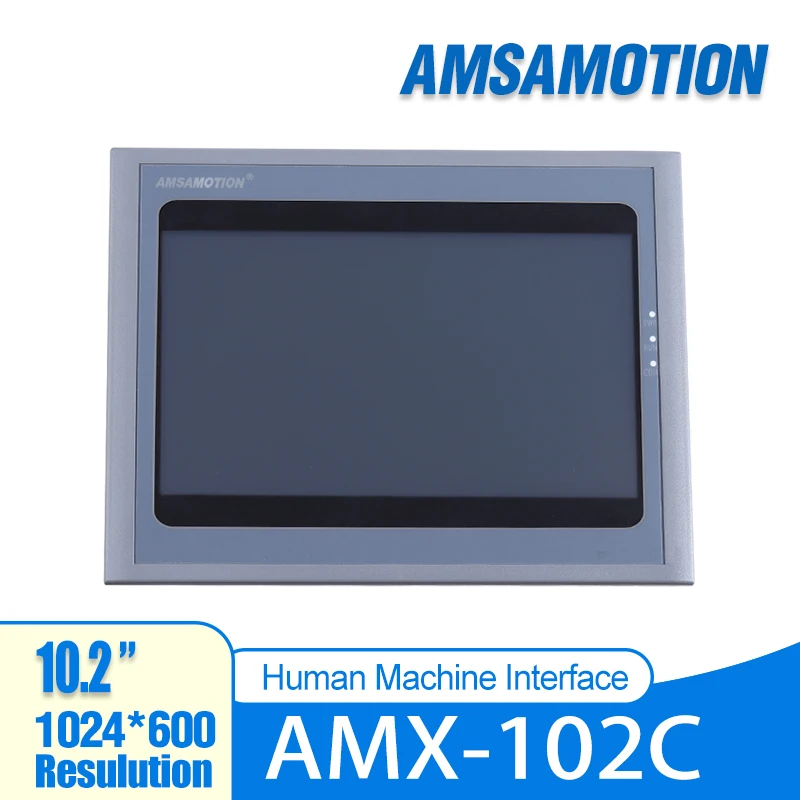 

AMSAMOTION 10.2'' Inch HMI AMX-102C Touch Screen 1024*600 Ethernet Port Human Machine Interface Touch Panel Free Software