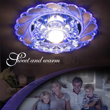 

LED Modern Crystal Ceiling Light Circular Mini Ceiling Lamp Rotunda Light For Living Room Aisle Corridor Kitchen Daily Lighting