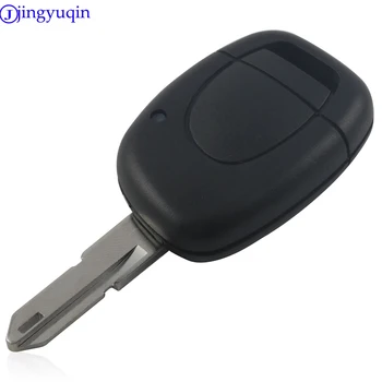 

jingyuqin 20PCS 1 Button Remote Uncut Blade Key Shell for RENAULT Twingo Clio Kangoo Master NO Chip Keyless Entry Fob Case