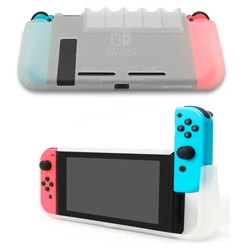 

Matte TPU Shell Protection Case Cover Skin For Nintend Switch Nintendo NS Game Card Slots Screen Protector Grip Caps 6 in 1 kit