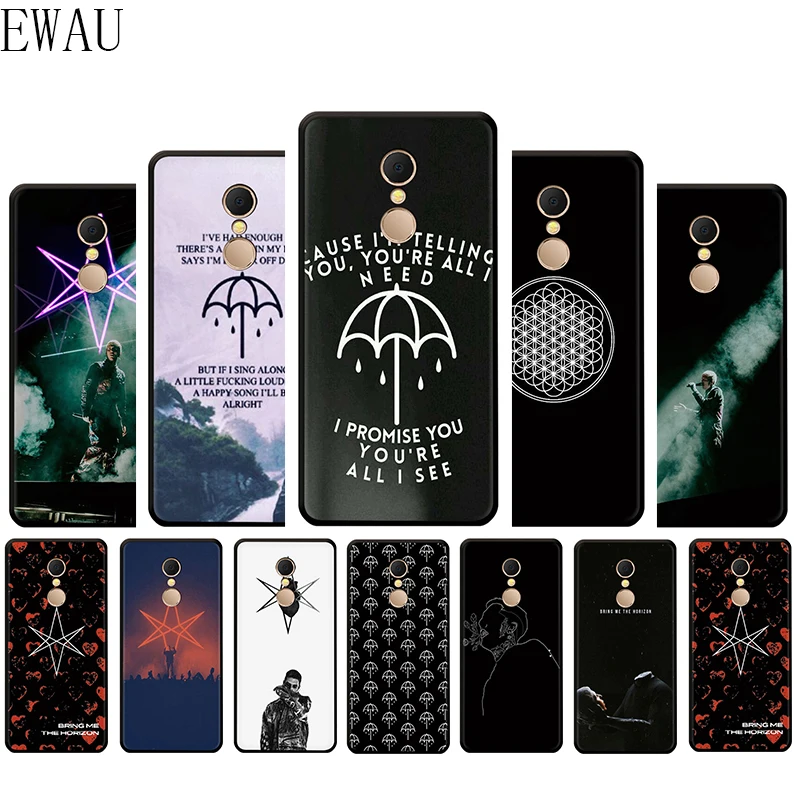 Силиконовый чехол для телефона EWAU The bring me horizon BMTH для Xiaomi Redmi 4A 4X5 5A 5plus 6 Pro 6A 7 7A S2 GO K20 pro