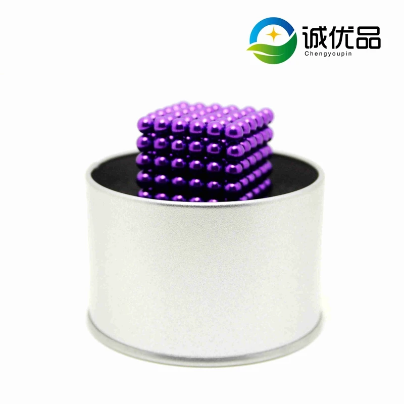 5 мм магнитный куб нео куб магический куб блоки магниты головоломка 216 шт 512 шт 1000 шт - Цвет: Purple