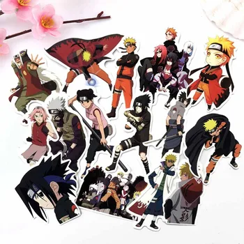 

63Pcs/Set Waterproof Japan Anime Cartoon Sticker For Laptop Car Trunk Skateboard Guitar Fridge Backpack Decal Stickers
