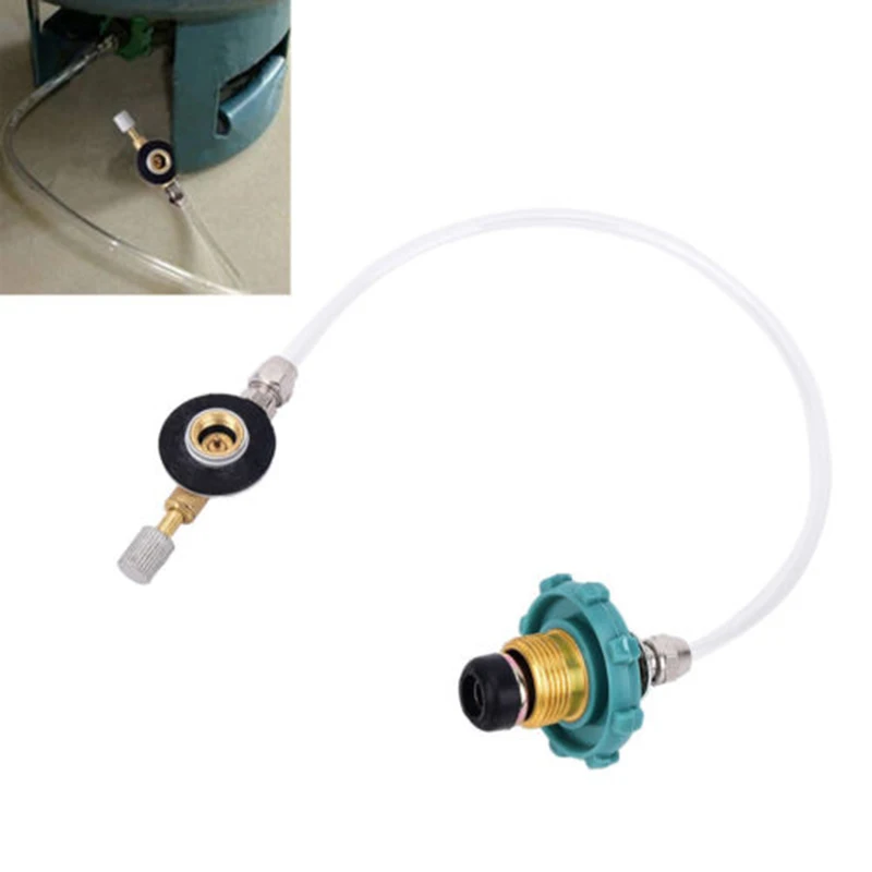 

Outdoor Gas Stove Camping Stove Propane Refill Adapter LPG Flat Cylinder tank Coupler Bottle Adapter Outdoor Tool Kit