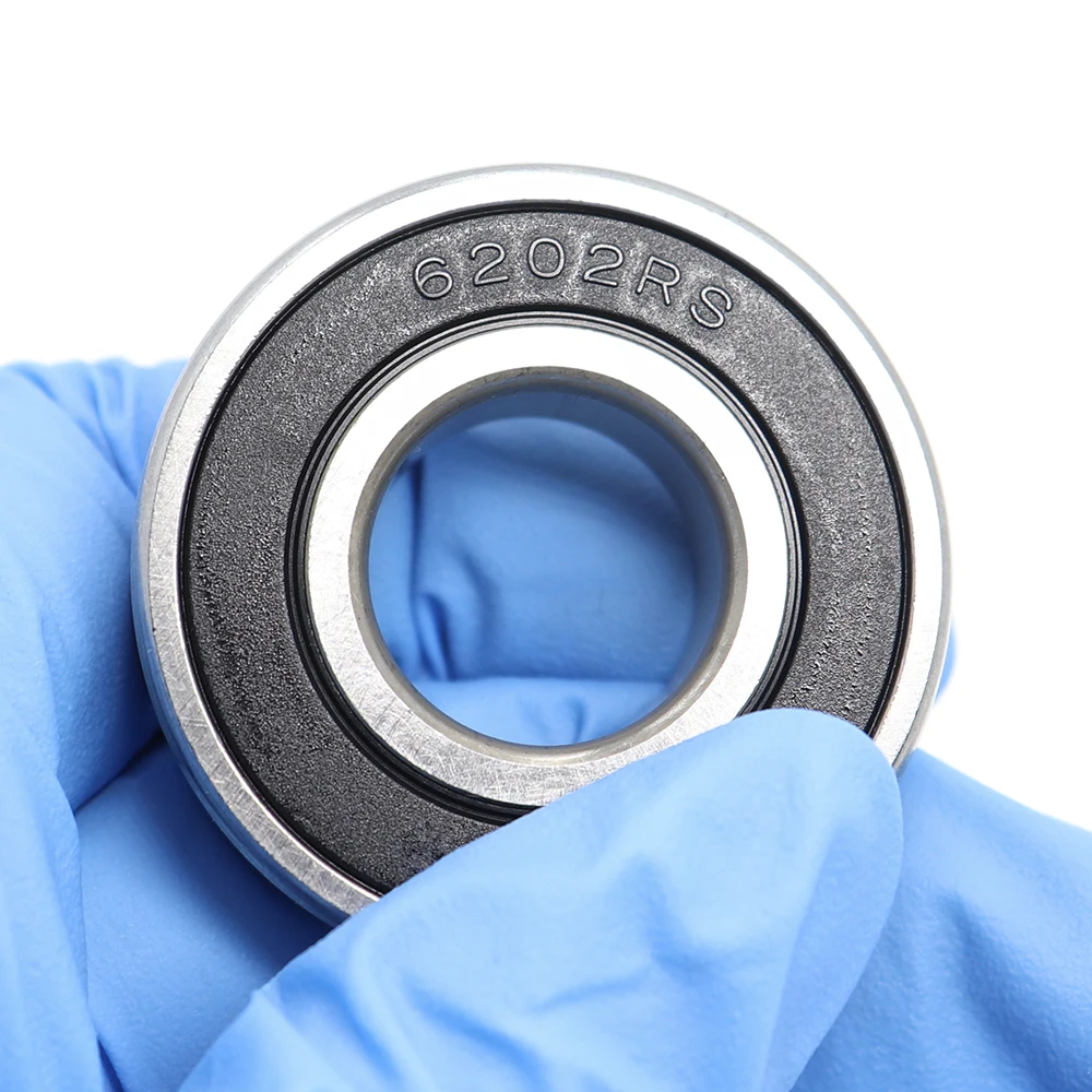 6202RS Bearing ABEC-3 (4 PCS) 15*35*11 mm Deep Groove 6202 2RS Ball Bearings 180202 RZ 6202 2RZ EMQ Quality