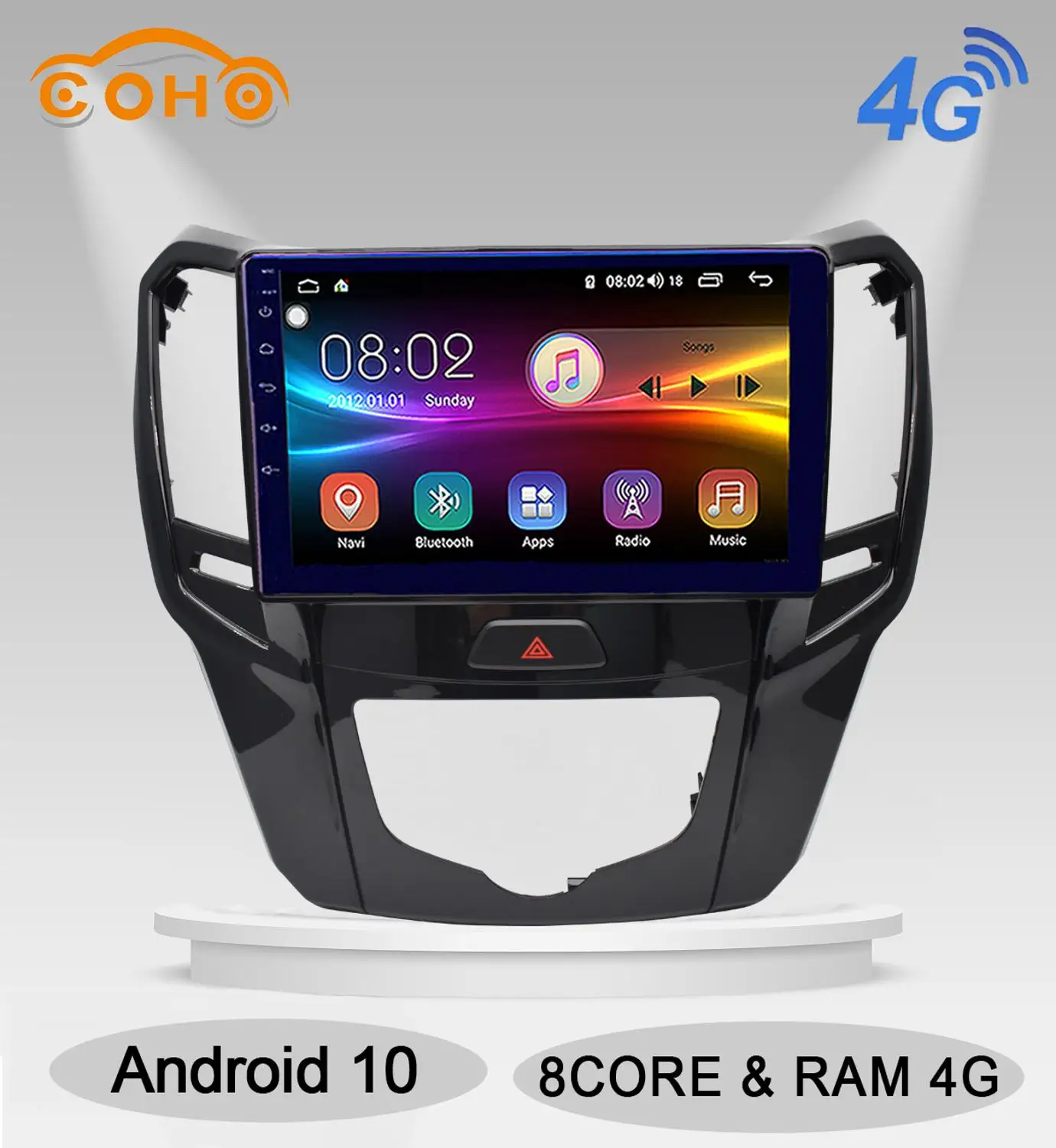 Автомагнитола M4 Android 10 0 Восьмиядерный процессор 4 + 64 ГБ GPS плеер радио Dvd для Great Wall