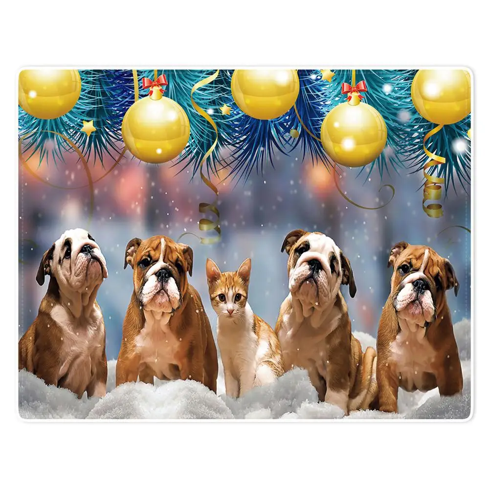 

HommomH Blanket Soft Comfort lightweight well made Nap Sofa Bed Travel Warm Plush Throw Christmas Tree Balloon Cat Dog Snow