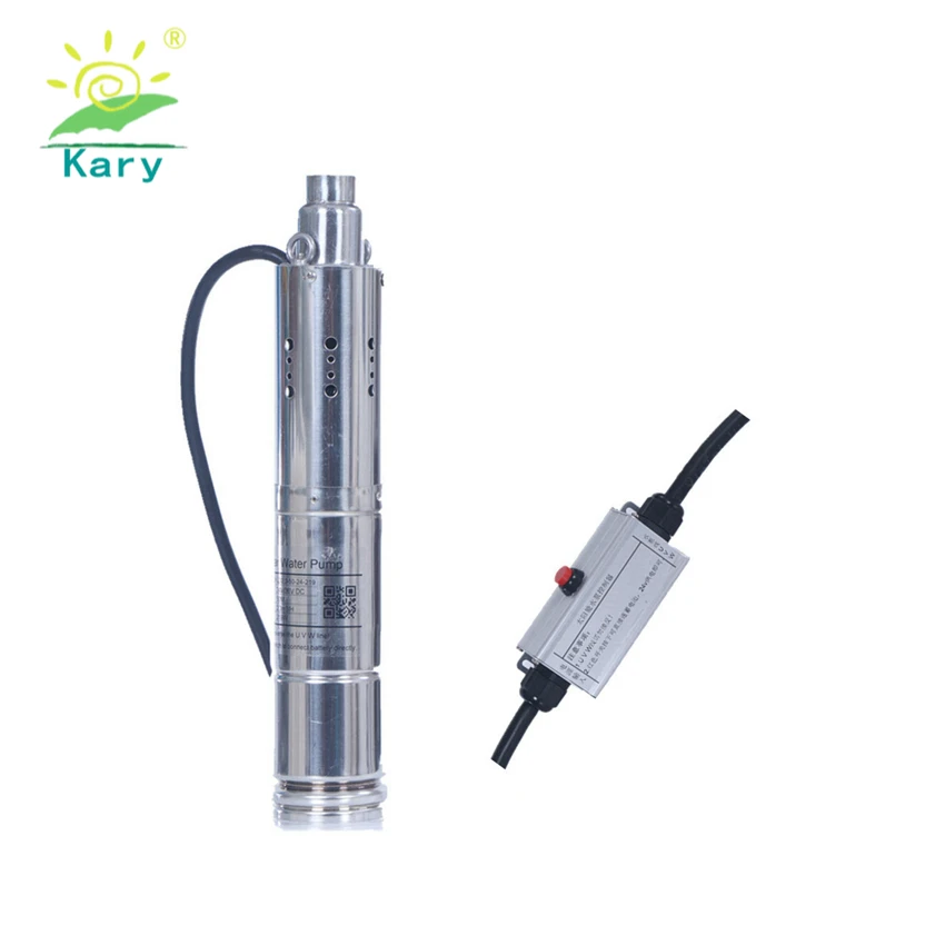Kary насос 24v 0.3hp бесщеточный dc мотор погружной водяной насос ветросиловой водяной насос