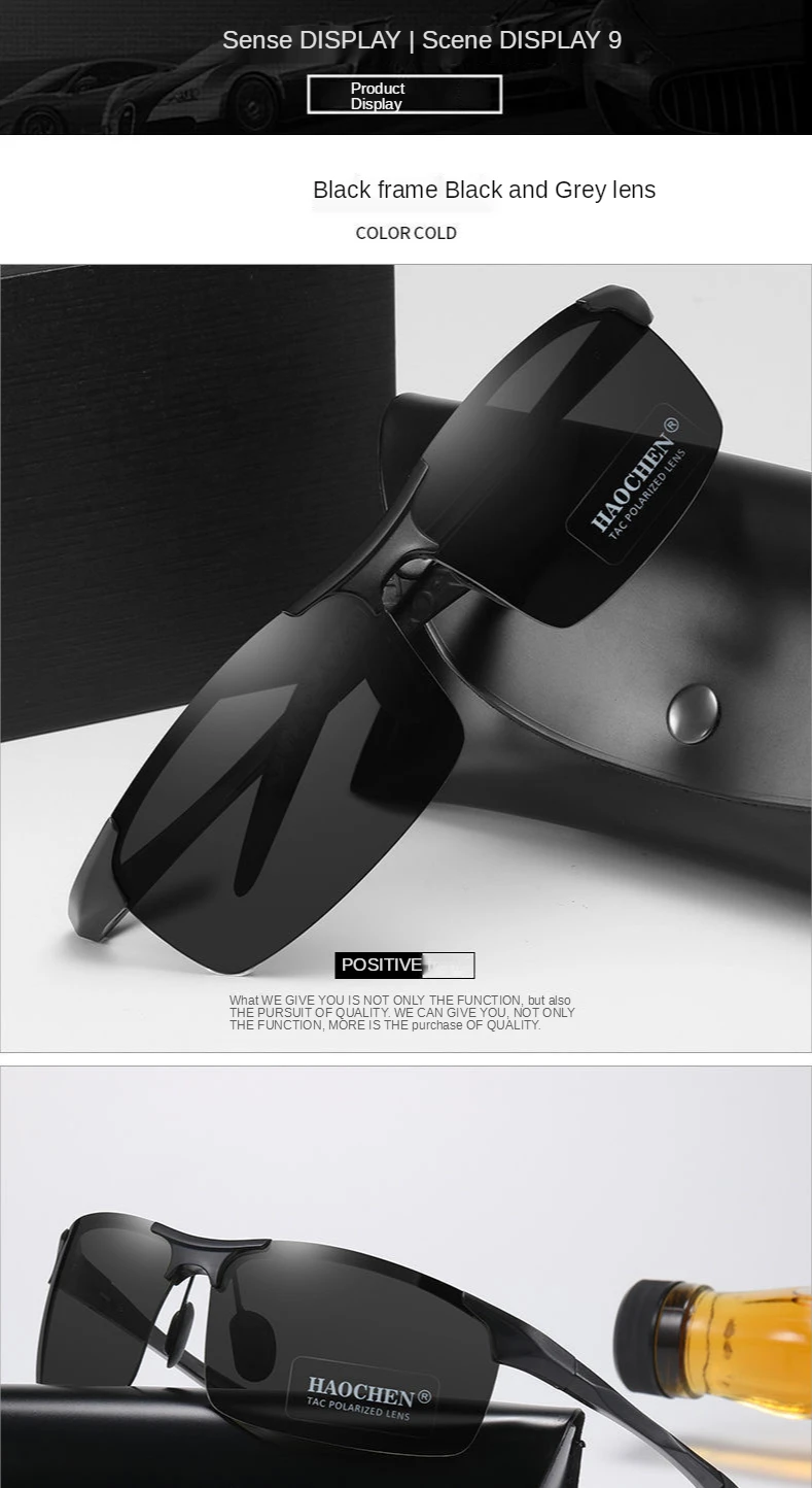 Day And Night Polarized Color-Changing Sunglasses Male Driver Driving Glasses Fishing Night Vision Driving Men’s Special