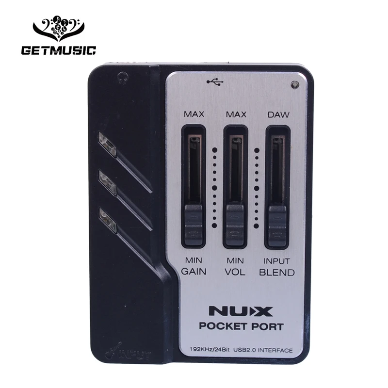 

NUX Pocket Port Portable Guitar USB Audio Interface designed for guitar recording!