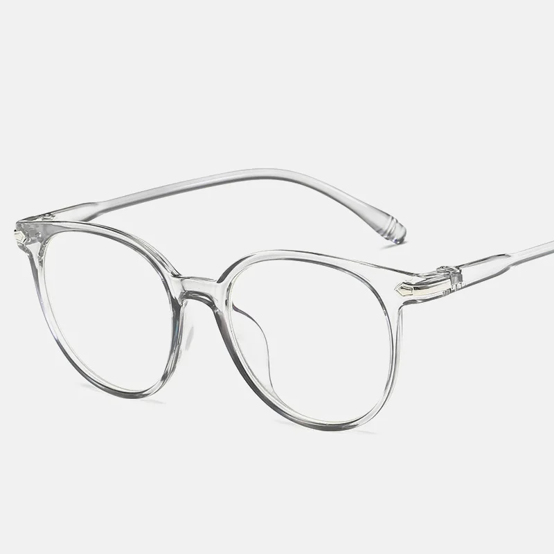 blue filter glasses European and American New Fashion Ladies Glasses Transparent Computer Game Glasses Retro Comfortable Anti-blue Literary Glasses glasses to protect eyes from screen