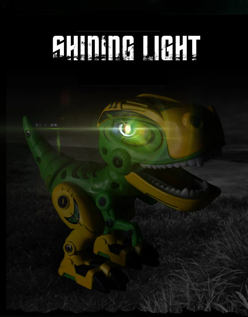 4 цвета сплав динозавр голос робот свет образование мини-игрушки для детей подарок