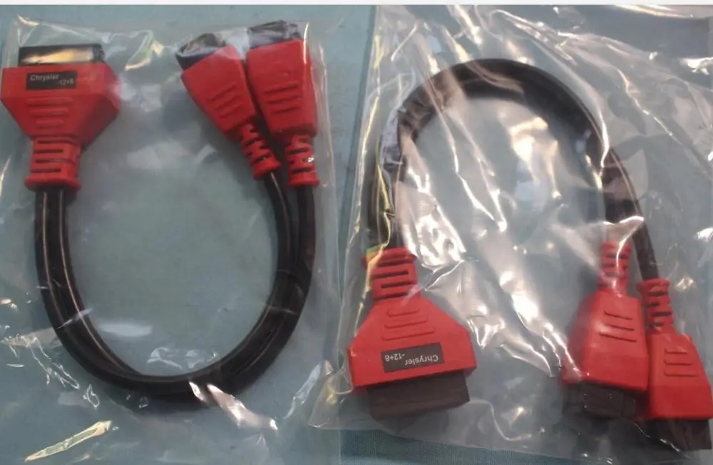 2 шт. для программируемого кабеля Chrysler 12 + 8 Разъем адаптера Autel DS808 Maxisys MS905 906 908 PRO