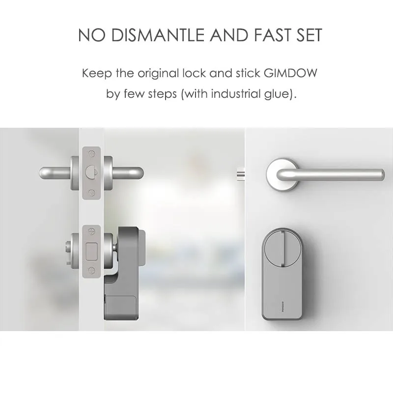  For Airbnb Lock GIMDOW Smart Door Lock Password Lock Include Password Disk Electric Hotel Lock Elec - 4000147410557