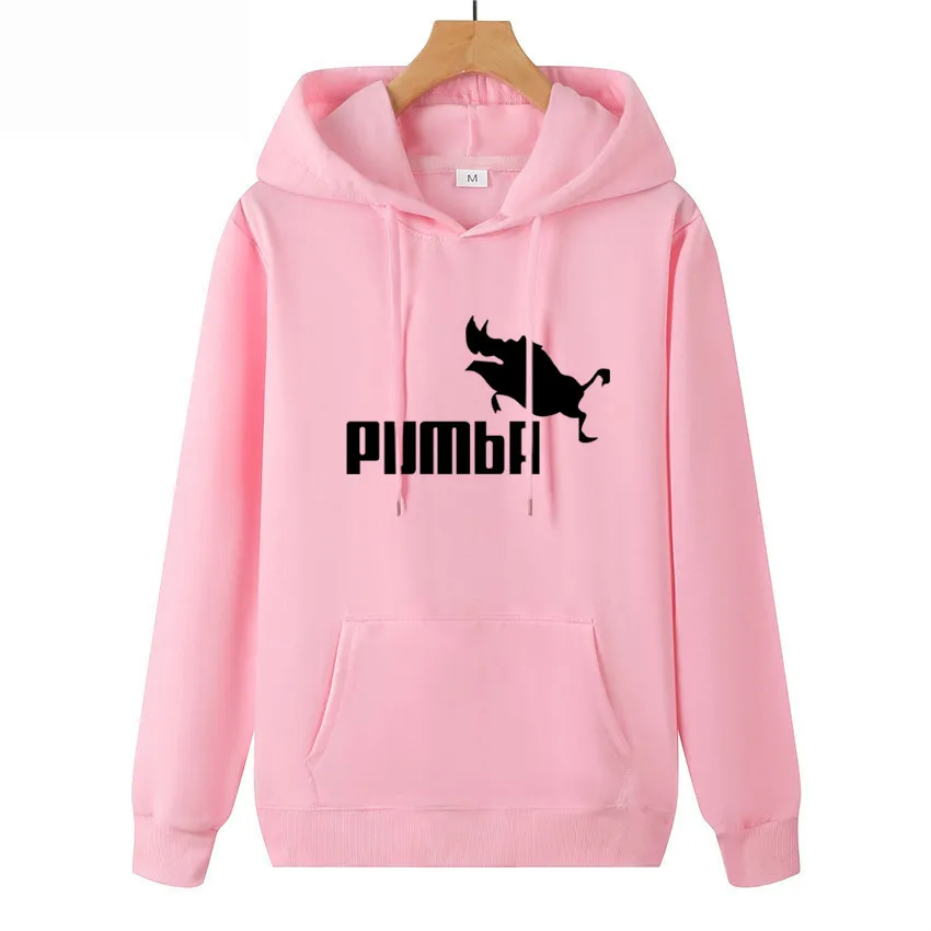 

New Funny Pumba Hoodies Men's Sweatshirt Cotton 2019 Autumn Men Sportswear Male thin Pullover Casual Coats S-XXL