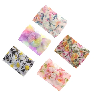 

Baby Headband Nylon Printed Donuts Head Wraps Toddle Headbands Newborn Turban Photography Props Baby Hair Accessory Kidocheese