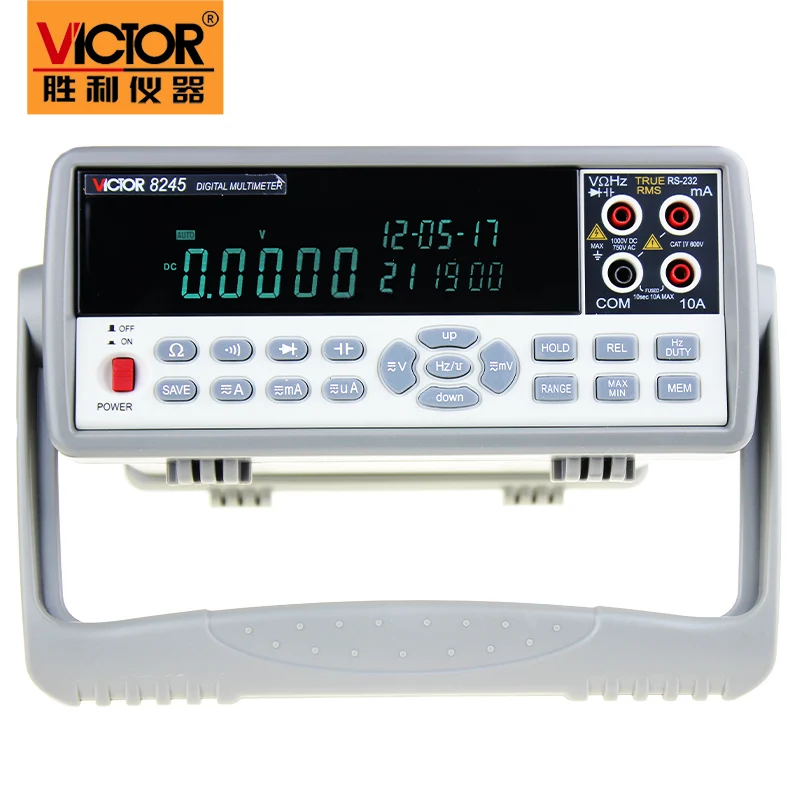 VICTOR VC8245 1000V 4 1/2 настольный цифровой мультиметр точный уровень настольный мультиметр Тип rms USB тестер цифровой