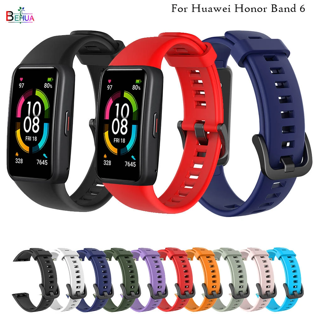 Huawei Strap Band 6 | Huawei 6 Replacement Band - Sport Silicone - Aliexpress