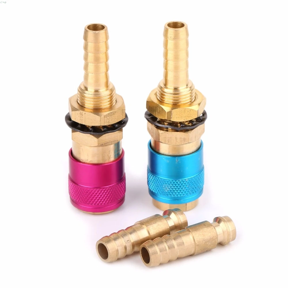 

Water Cooled Gas Adapter Quick Connector Fitting For TIG Welding Torch +8mm Plug L29K
