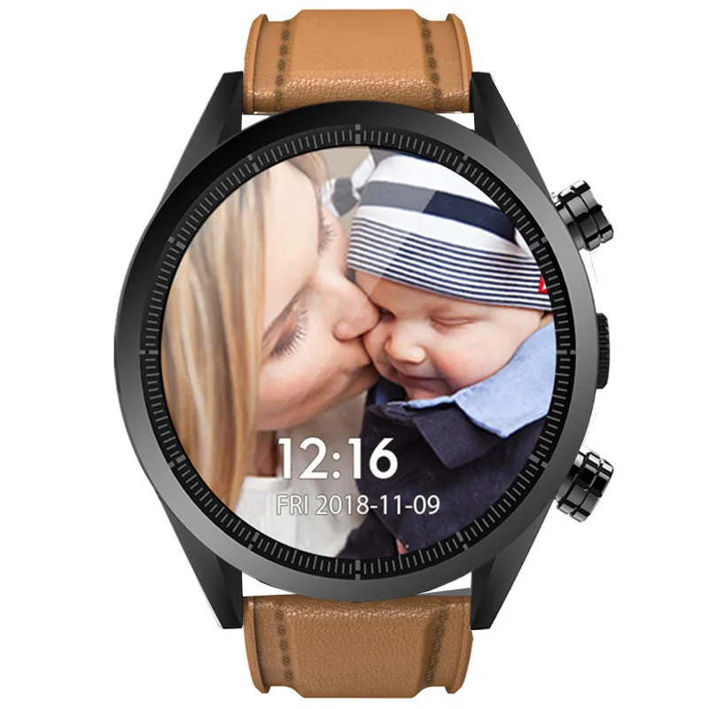 brown Kospet Hope Смарт-часы Android телефон 3 ГБ 3 ГБ 8МП камера Google play store gps карта Smartwatch водонепроницаемые мужские для Android ios - Цвет: brown