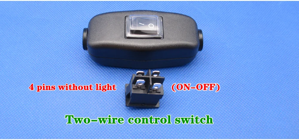 1 шт. водонепроницаемый переключатель 4 контакта двухпроводной контроль в линии на Выкл стол шнур лампы кабельный переключатель с индикатором света 6A 250VAC