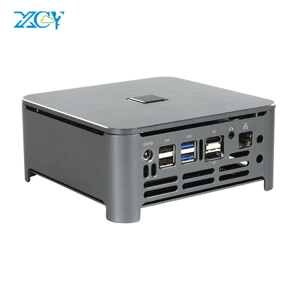  XCY Mini PC Dual DDR4 RAM Core i9 9880H i5 9400H i7 8450H M.2 SSD 4K UHD DP HDMI Windows 10 9th Gen