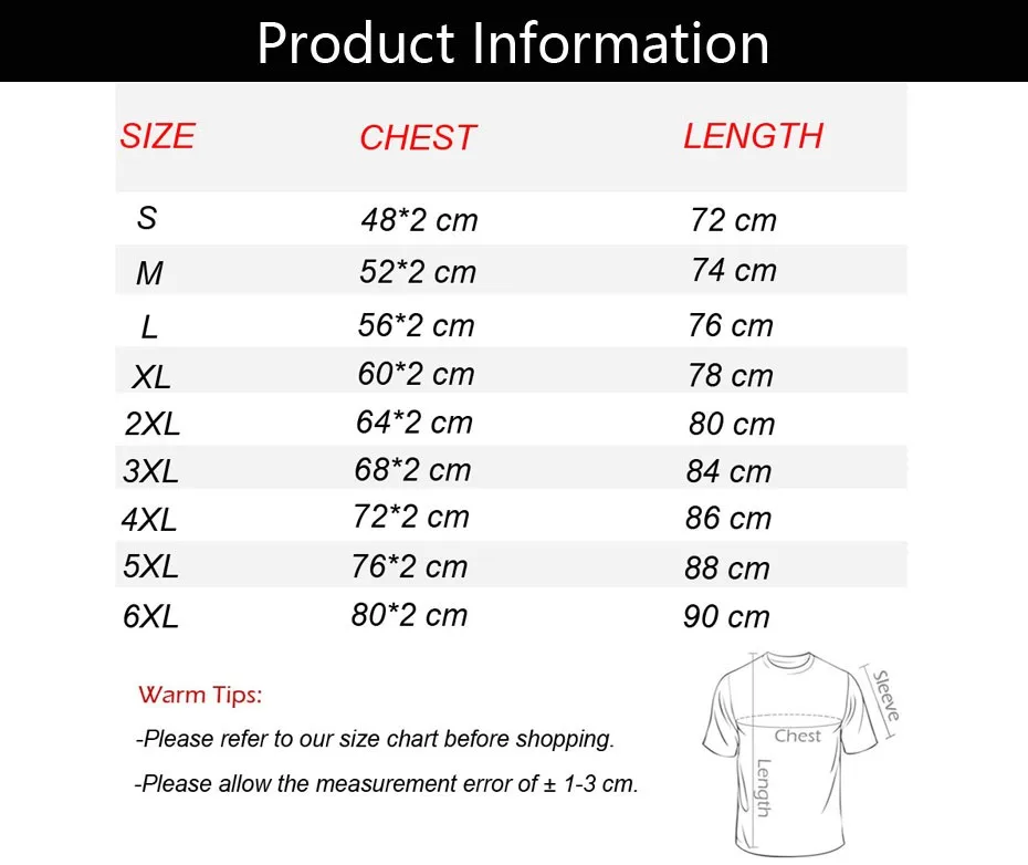 Shop 2 Size Chart
