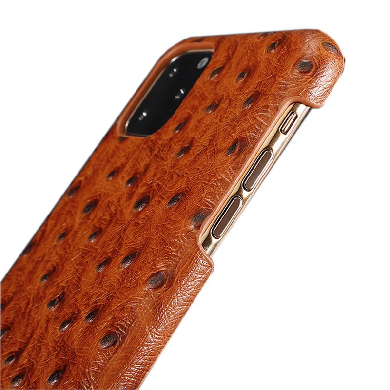 IPhone11 Pro Кожаный чехол для телефона кожаный чехол Страусиная Текстура кожаный чехол чувствовать себя комфортно анти-осенняя одежда